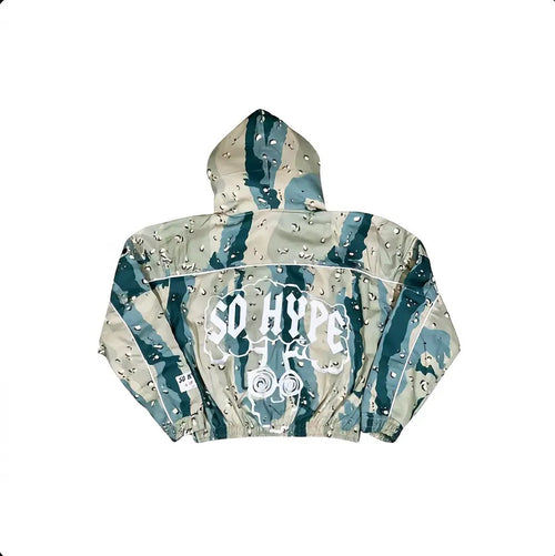 "In Plain Sight" Camo Double-Hooded Jacket