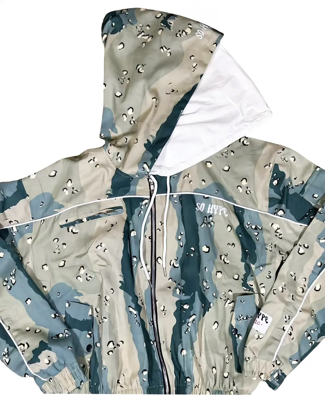 "In Plain Sight" Camo Double-Hooded Jacket